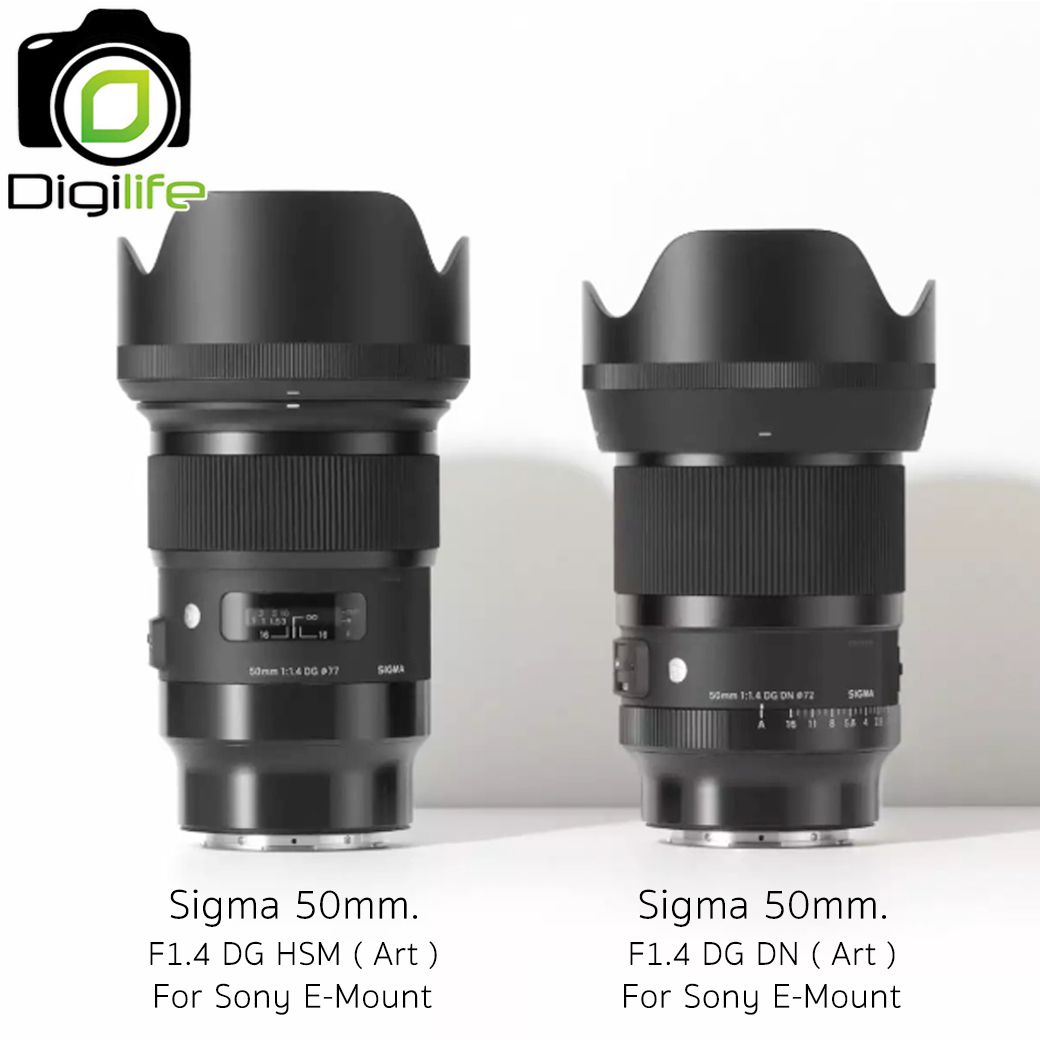 Sigma Lens 50 mm. F1.4 DG DN (Art) For Sony E,Fujifilm X, L-Mount