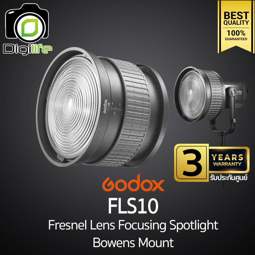 Godox Lens FLS10 Fresnel Lens For LED Light ( Bowen Mount ) เลนส์ต่อเพิ่มกำลังไฟ ปรับมุมแสง - รับประกันศูนย์ Godox 3ปี