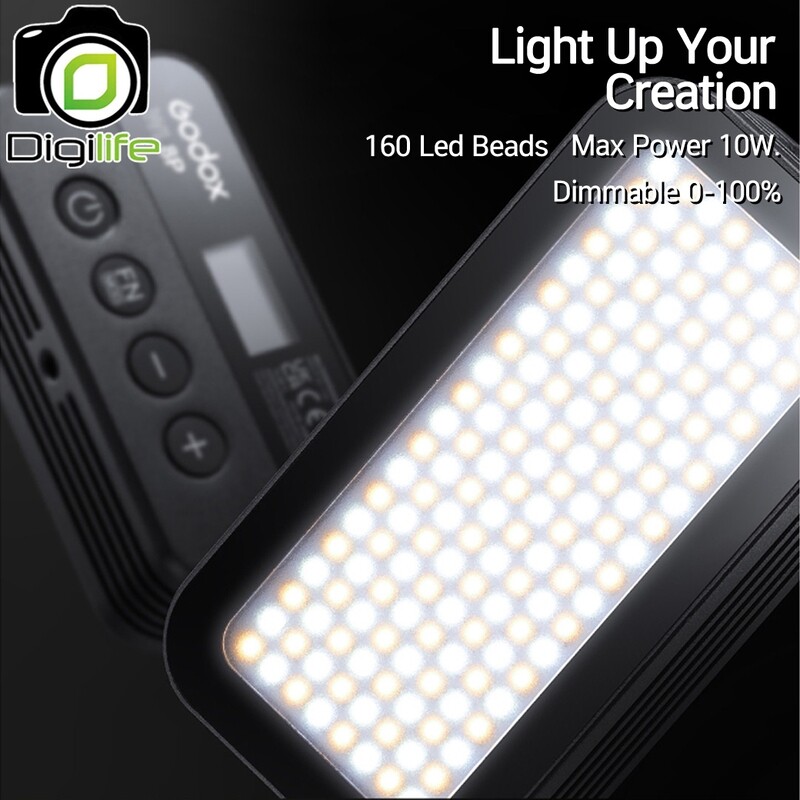 Godox LED WL8P - Waterproof IP68, 10W, Bi-color 2700-8500K, Lithium Battery, Portable LED