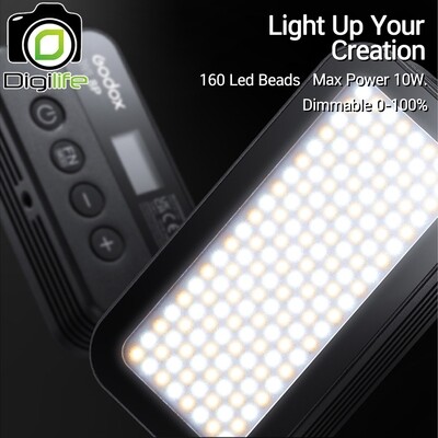Godox LED WL8P - Waterproof IP68, 10W, Bi-color 2700-8500K, Lithium Battery, Portable LED