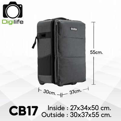 Godox Bag CB17 Trolley Bag & BackPack For Camera, Flash, LED, Laptop, Accessories กระเป๋าเป้ ล้อลาก กล้อง และ อุปกรณ์