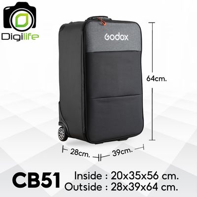 Godox Bag CB51 Trolley Bag For Camera, Flash, LED, Accessories กระเป๋าล้อลาก สำหรับ กล้อง และ อุปกรณ์