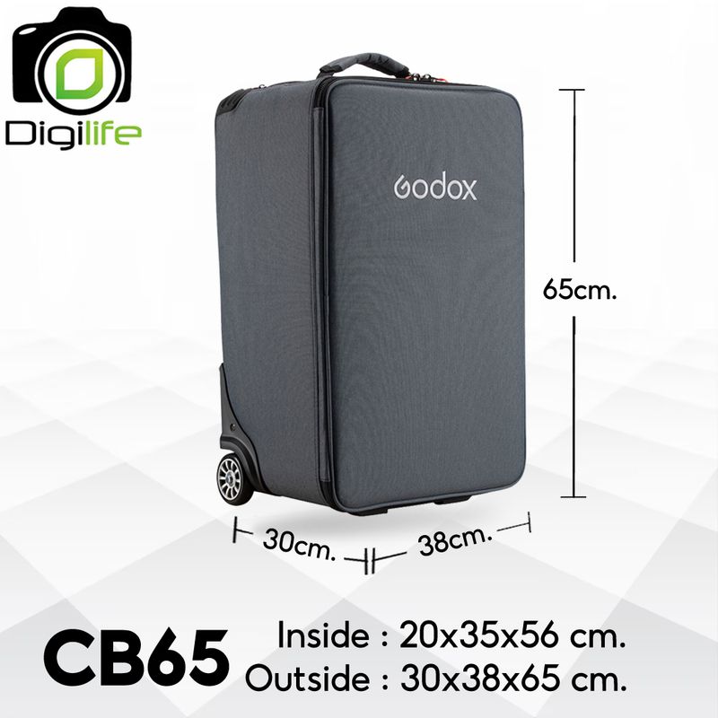 Godox Bag CB65 Trolley Bag For Camera, Flash, LED, Laptop, Accessories กระเป๋าล้อลาก สำหรับ กล้อง และ อุปกรณ์