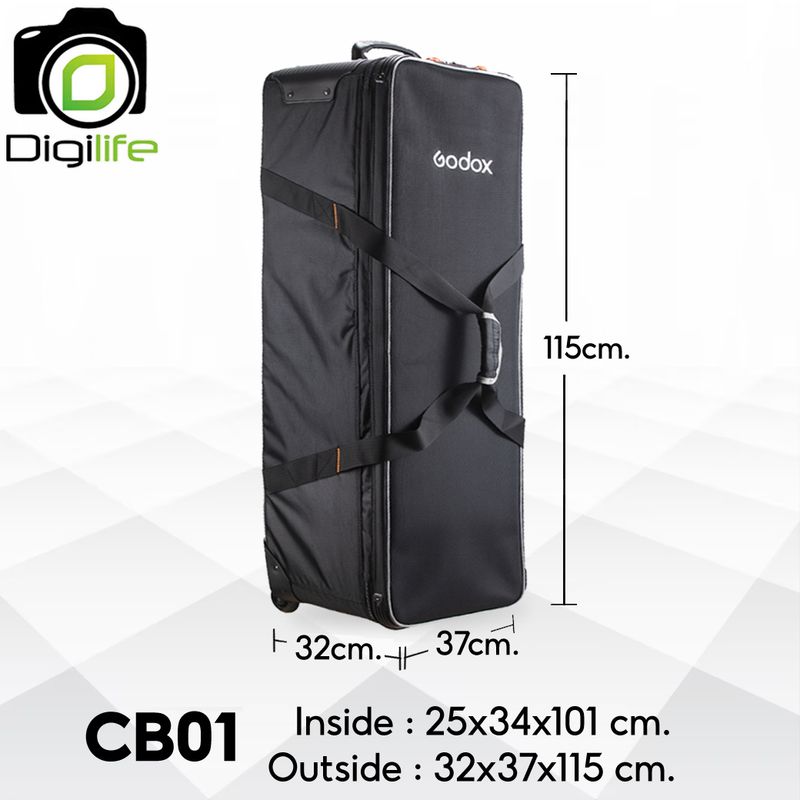Godox Bag CB01 Trolley Bag For Studio Set ,Tripod, Light Stand, Accessories กระเป๋าล้อลาก กระเป๋าชุดไฟ กระเป๋าขาไฟ