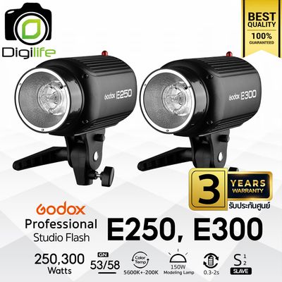 Godox Flash E250, E300 แฟลชสตูดิโอ 250W, 300W น้ำหนักเบา Godox Flash E250, E300 แฟลชสตูดิโอ 250W, 300W น้ำหนักเบา