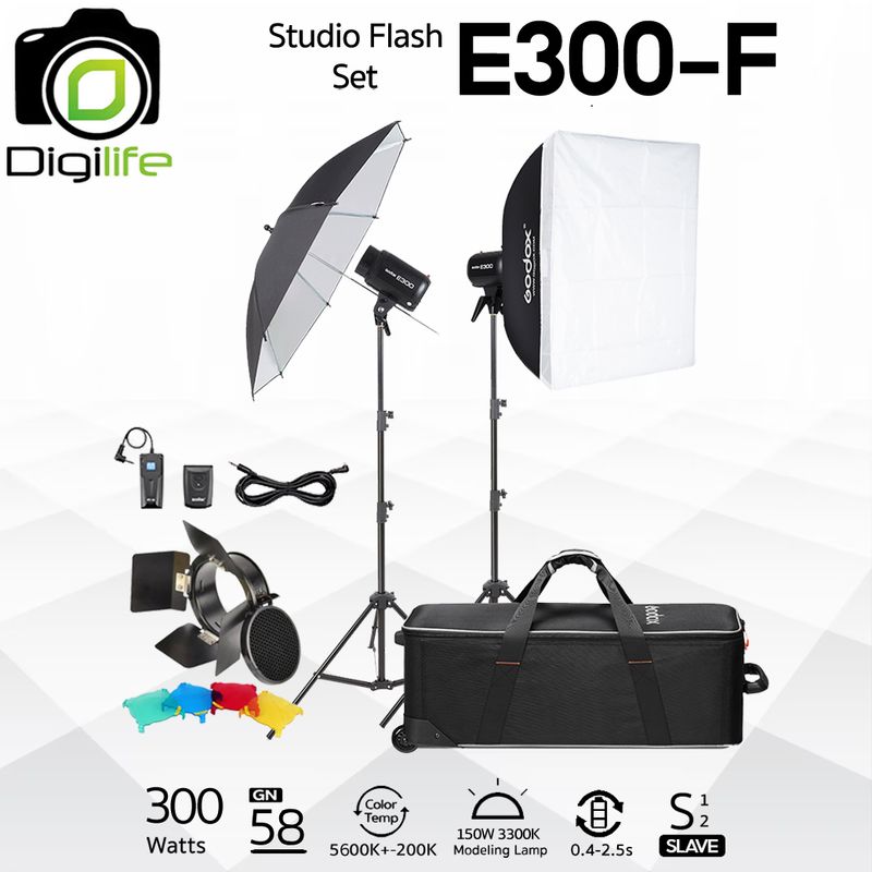 Godox Studio Flash E300-F SET ชุดไฟสตูดิโอ 300W