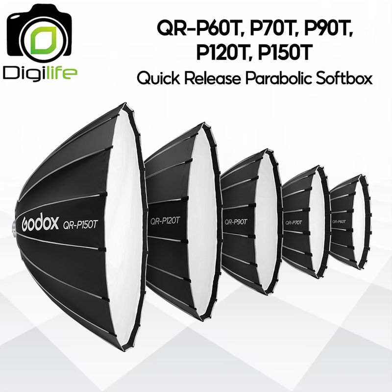 Godox Softbox QR-P60T, QR-P70T, QR-P90T, QR-P120T, QR-P150T - Quick Release Parabolic Softbox 60, 70, 90, 120,150 cm.