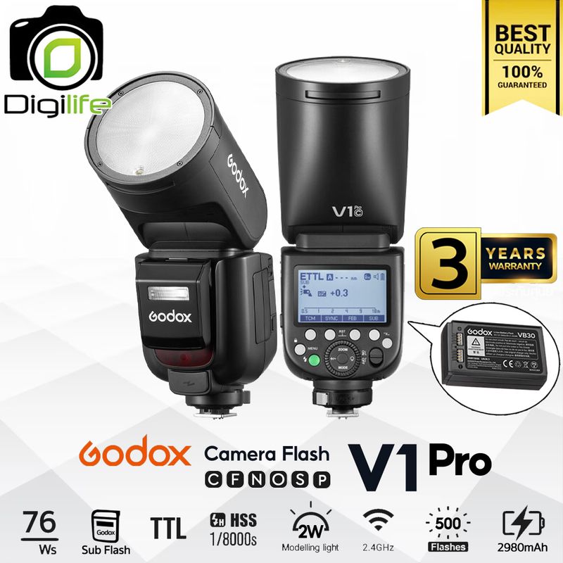 Godox Flash V1Pro - TTL, HSS, Lithium Battery Godox Flash V1Pro - TTL, HSS, Lithium Battery