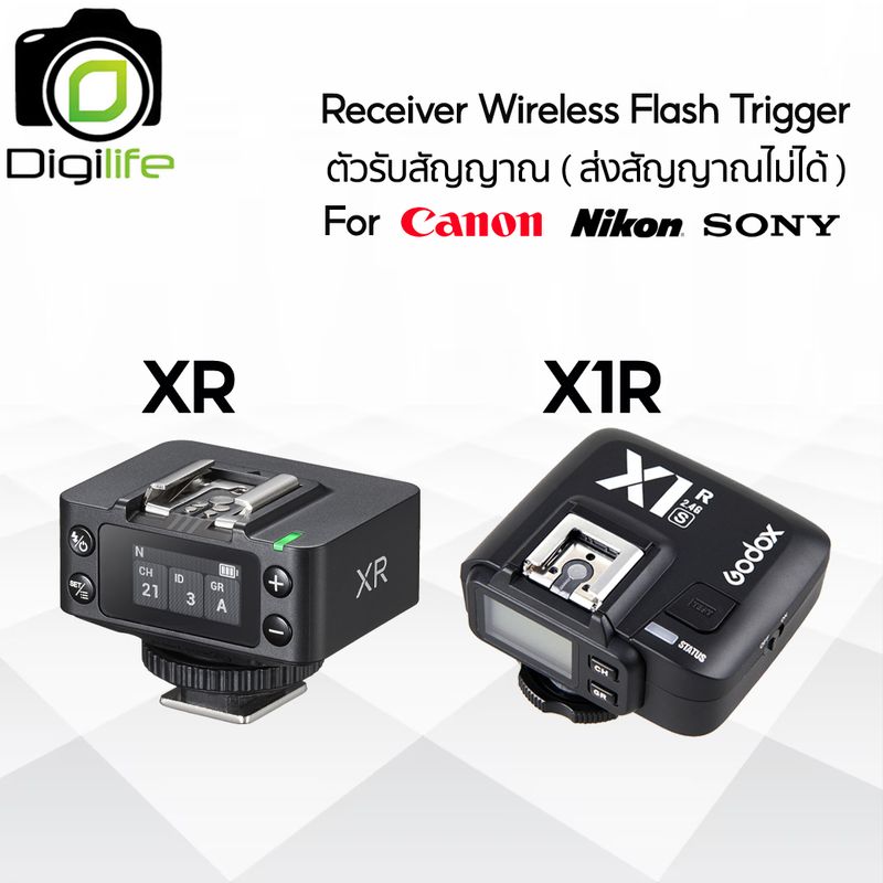 Godox Trigger XR, X1R - Receiver ตัวรับสัญญาณ 2.4GHz ใช้กับ X1T, X2T, X3, XT32, Xpro, XProII, etc -ประกันศูนย์ Godox 3ปี