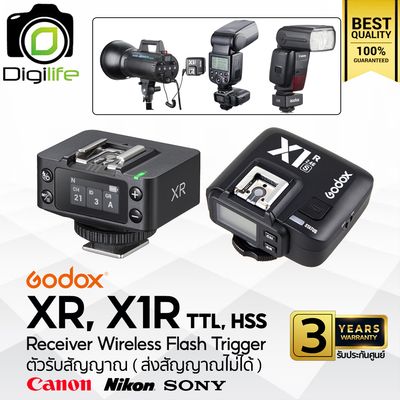 Godox Trigger XR, X1R - Receiver ตัวรับสัญญาณ 2.4GHz ใช้กับ X1T, X2T, X3, XT32, Xpro, XProII, etc -ประกันศูนย์ Godox 3ปี