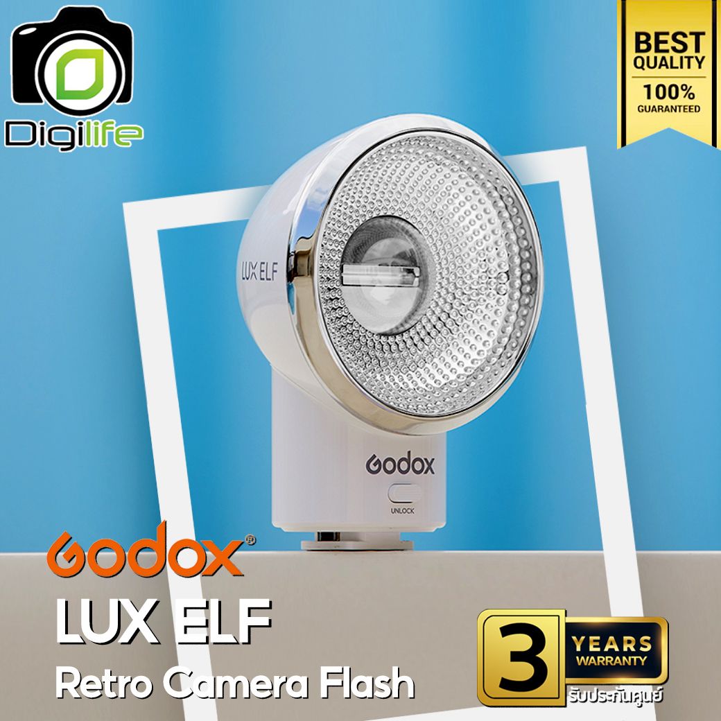 Godox Flash Lux ELF - Retro Camera Flash, Manual, Lithium Battery