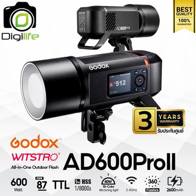 Godox Flash AD600ProII 600W - TTL, HSS, Lithium Battery - Bowen Mount Godox Flash AD600ProII 600W - TTL, HSS, Lithium Battery - Bowen Mount