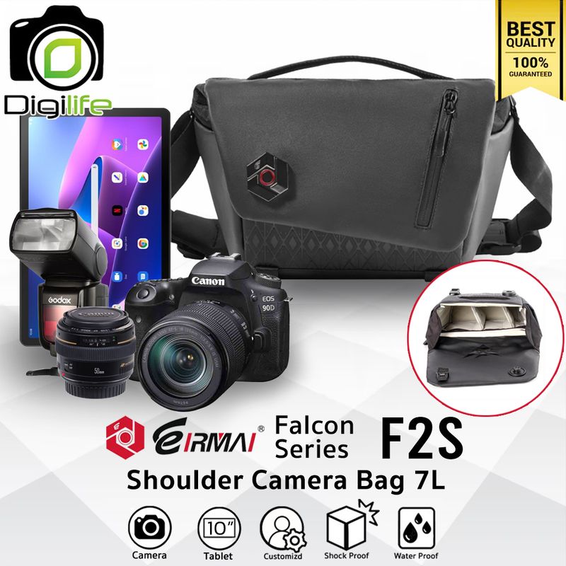 Eirmai Bag F2S - Falcon Shoulder Camera Bag 7L For Camera, Tablet & Accessories กระเป๋ากล้อง กันน้ำ Eirmai Bag F2S - Falcon Shoulder Camera Bag 7L For Camera, Tablet & Accessories กระเป๋ากล้อง กันน้ำ