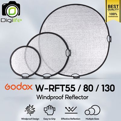 Godox Reflector W-RFT55, W-RFT80, W-RFT130 Windproof Reflector วงกลม 2 in 1 - 55, 80, 130 cm. Godox Reflector W-RFT55, W-RFT80, W-RFT130 Windproof Reflector วงกลม 2 in 1 - 55, 80, 130 cm.