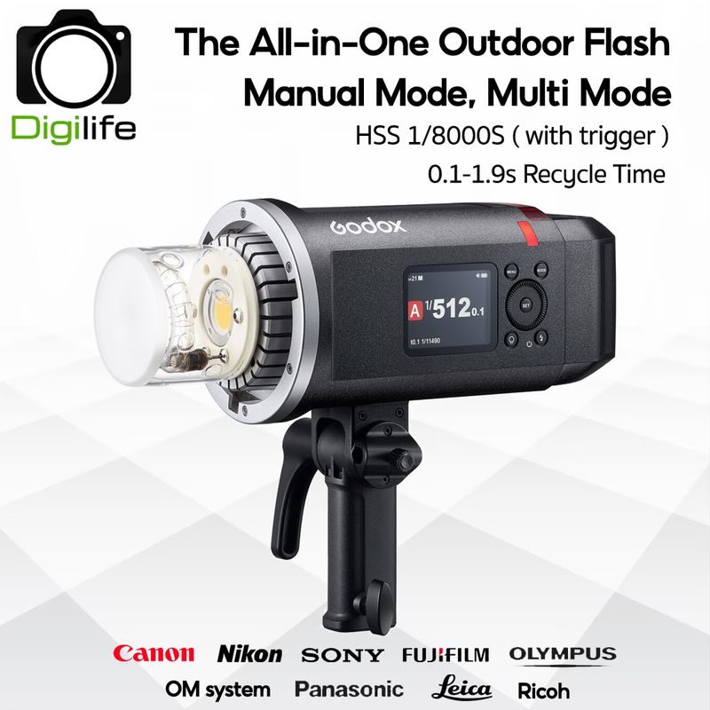 Godox Flash AD600BM II -600W, Manual, HSS, Lithium Battery - Bowen Mount