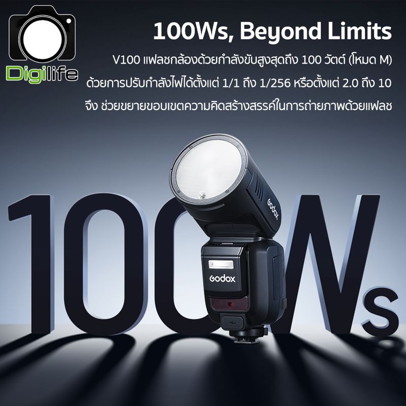 Godox Flash V100 - TTL, HSS, Lithium Battery