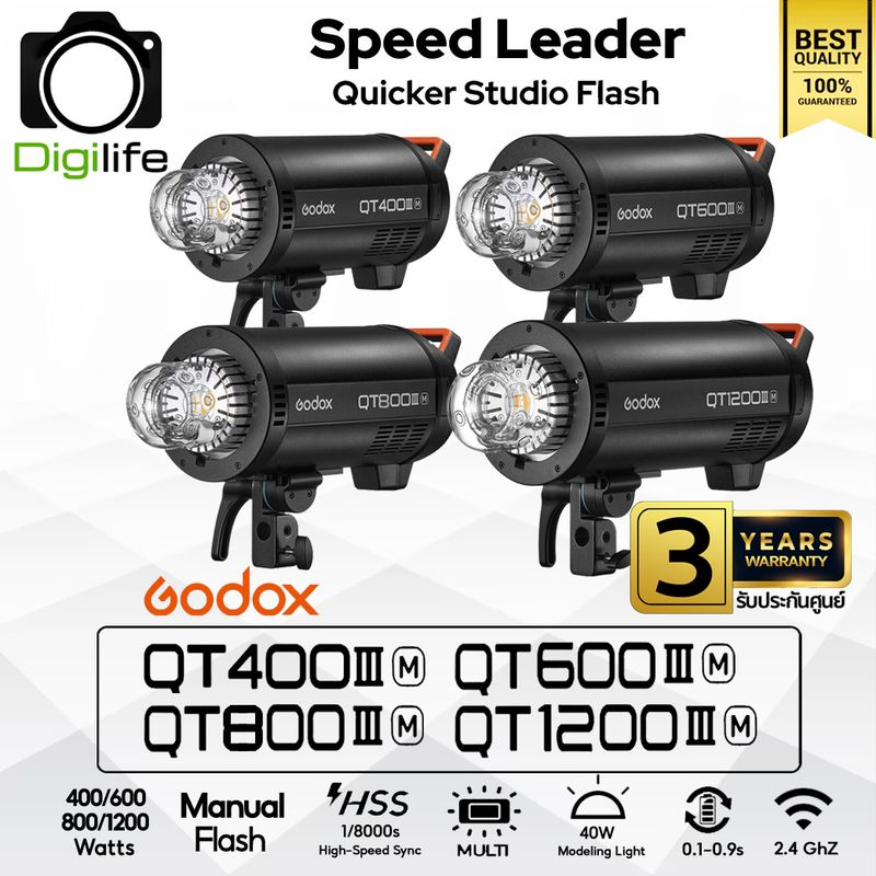 Godox Flash QT400III M, QT600III M, QT800III M, QT1200III M - Manua, HSS - Bowen Mount Godox Flash QT400III M, QT600III M, QT800III M, QT1200III M - Manua, HSS - Bowen Mount