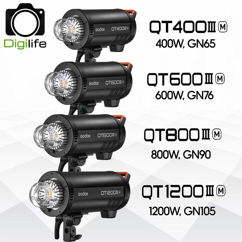 Godox Flash QT400III M, QT600III M, QT800III M, QT1200III M - Manua, HSS - Bowen Mount