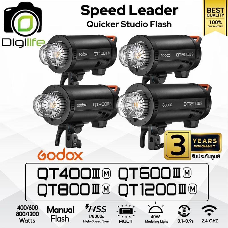 Godox Flash QT400III M, QT600III M, QT800III M, QT1200III M - Manua, HSS - Bowen Mount Godox Flash QT400III M, QT600III M, QT800III M, QT1200III M - Manua, HSS - Bowen Mount