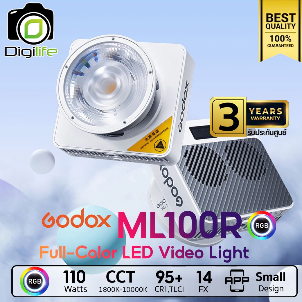 Godox LED ML100R - Portable LED - 110W, RGB, CCT 1800-10000K ( Godox Mount )