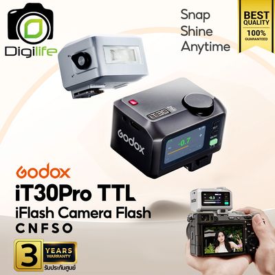 Godox Flash iT30Pro - TTL HSS 900mAh - ออโต้, แมนนวล iFlash Camera / Pocket Flash - รับประกันศูนย์ Godox Thailand 3ปี