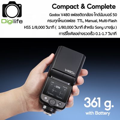 Godox Flash V480 - TTL, HSS, Lithium Battery
