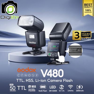 Godox Flash V480 - TTL, HSS, Lithium Battery Godox Flash V480 - TTL, HSS, Lithium Battery
