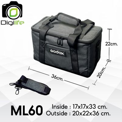 Godox Bag ML60 - Portable Shoulder &amp; Carry Bag กระเป๋า ใส่ กล้อง แฟลช LED &amp; Accessories