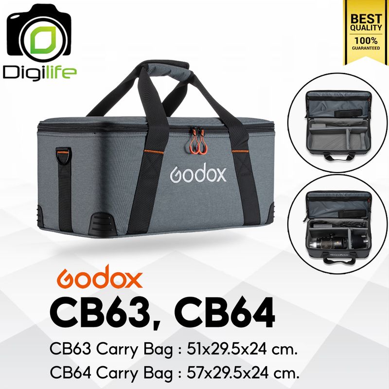 Godox Bag CB63, CB64 Carry Bag กระเป๋า สำหรับ Camera, Flash, LED, Accessories Godox Bag CB63, CB64 Carry Bag กระเป๋า สำหรับ Camera, Flash, LED, Accessories