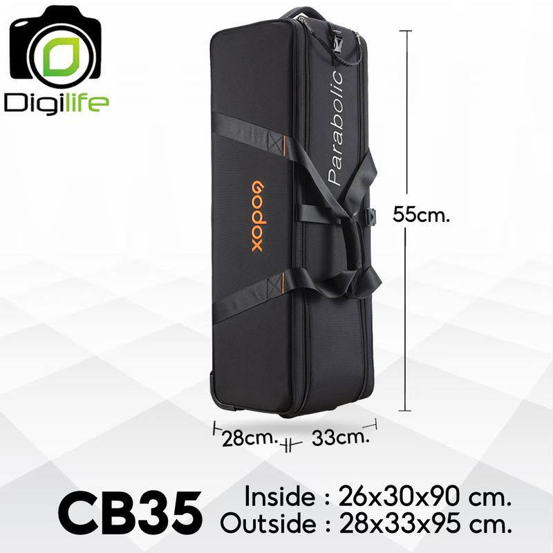 Godox Bag CB35 Trolley Bag For Studio Set ,Tripod, Light Stand, Accessories กระเป๋าล้อลาก กระเป๋าชุดไฟ กระเป๋าขาไฟ