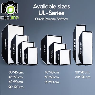 Godox Softbox UL-BOX 30*90, 30*120, 60*90, 90*120 cm. Quick Release Quad Softbox With Grid - Bowen Mount