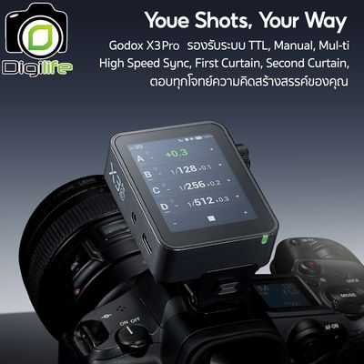 Godox Trigger X3Pro, TTL Wireless Flash Trigger 2.4GHz - รับประกันศูนย์ Godox Thailand 3ปี