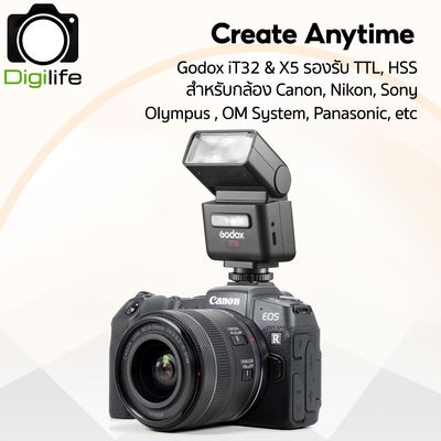 Godox Flash iT32 & X5 - TTL HSS - ออโต้, แมนนวล iFlash, Pocket Flash - รับประกันศูนย์ Godox Thailand 3ปี