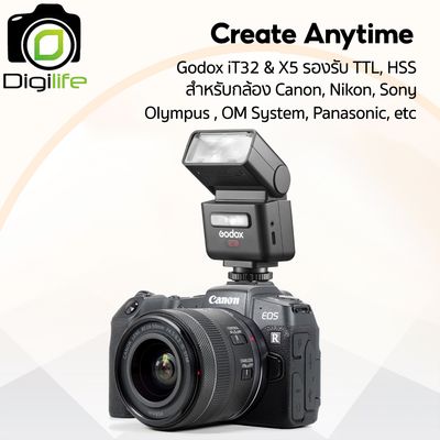 Godox Flash iT32 & X5 - TTL HSS - ออโต้, แมนนวล iFlash, Pocket Flash - รับประกันศูนย์ Godox Thailand 3ปี