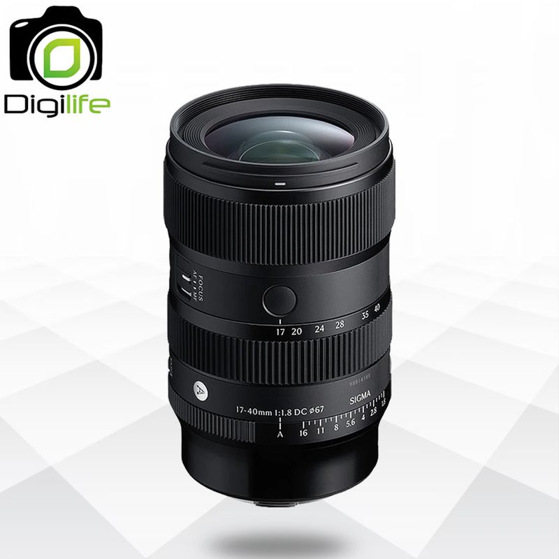 Sigma Lens 17-40 mm. F1.8 DC ( Art ) For Sony E, Canon RF, Fujifim X - รับประกันร้าน Digilife Thailand 1ปี