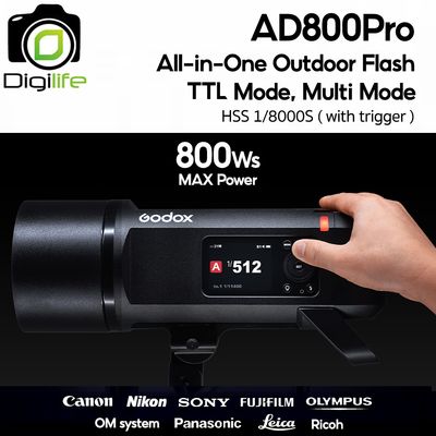 Godox Flash AD800Pro 800W - TTL, HSS, Lithium Battery - Bowen Mount