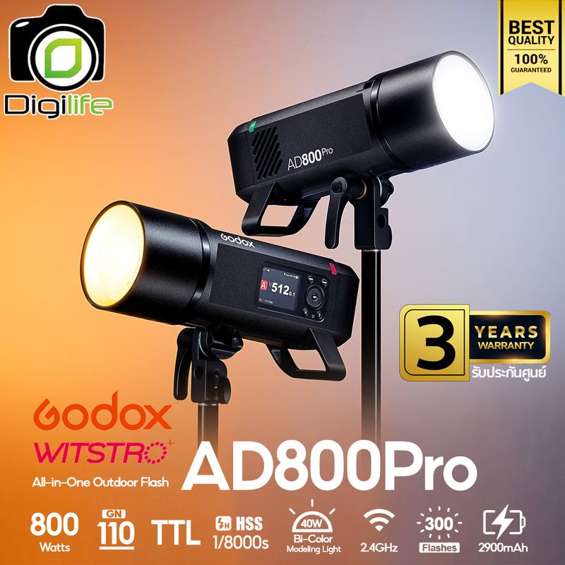Godox Flash AD800Pro TTL HSS 800W - Bowen Mount Godox Flash AD800Pro TTL HSS 800W - Bowen Mount