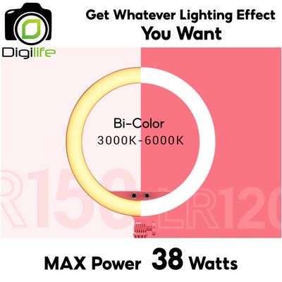 Godox LED Ring LR150 - 18 นิ้ว ไฟแต่งหน้า-ถ่ายรีวิว-Liveสด-ปรับสีได้