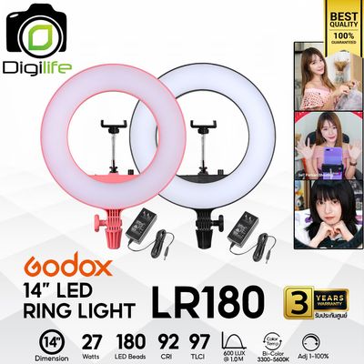 Godox LED Ring LR180 - 14 นิ้ว ไฟแต่งหน้า-ถ่ายรีวิว-Liveสด-ปรับสีได้ Godox LED Ring LR180 - 14 นิ้ว ไฟแต่งหน้า-ถ่ายรีวิว-Liveสด-ปรับสีได้