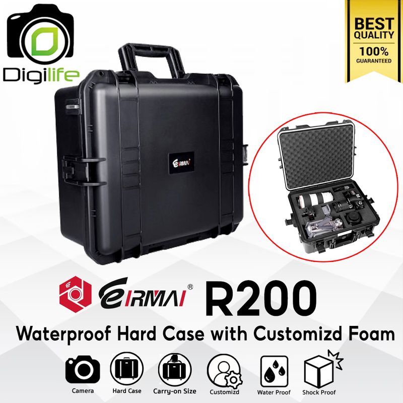 Eirmai Bag R200 - Waterproof Hard Case - For Camera, Flash , Accessories กระเป๋ากล้อง กันน้ำ กันกระแทก