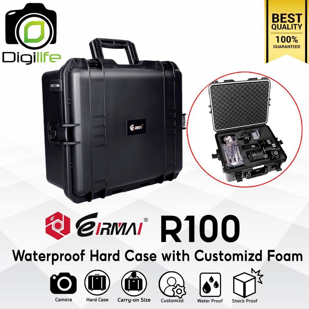 Eirmai Bag R100 Waterproof Hard Case For Camera, Flash , Accessories กระเป๋ากล้อง กันน้ำ กันกระแทก ไซด์ขึ้นเครื่อง