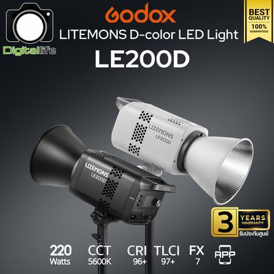 Godox LED LE200D - Litemons LED 220w, 5600K แสงขาว - Bowen Mount Godox LED LE200D - Litemons LED 220w, 5600K แสงขาว - Bowen Mount