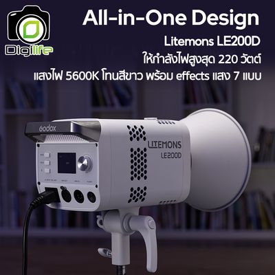 Godox LED LE200D - Litemons LED 220w, 5600K แสงขาว - Bowen Mount