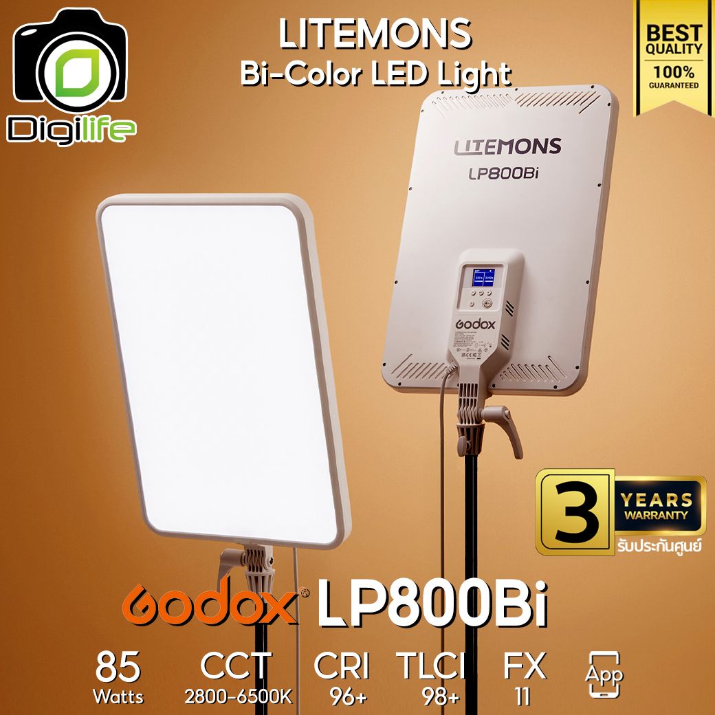 Godox LED LP800Bi - Litemons Panel LED, 85W Bi-Color 2800K-6500K