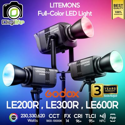 Godox LED LE200R, LE300R, LE600R - RGB  Litemons LED - Bowen Mount