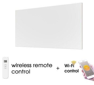 wifi infraroodpaneel + afstandsbediening, 59x119 cm, 700 watt