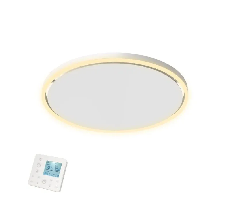 High Power paneel met LED + afst bediening, rond 60 cm, 750 watt, Plafond