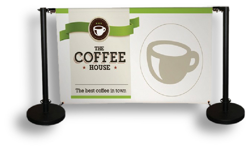 Economy Cafe Barrier System, Width: 1000mm, Single / Double Panel: Single Panel System