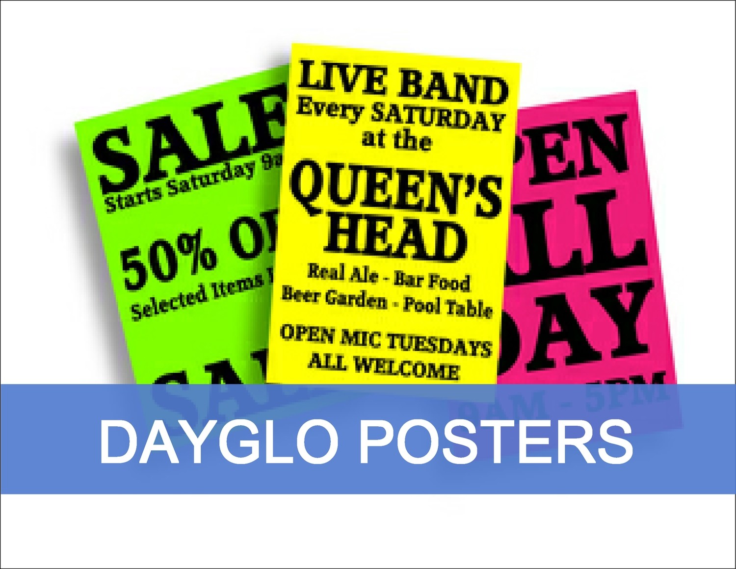 Dayglo Posters Vibrant 90gsm (Matt)