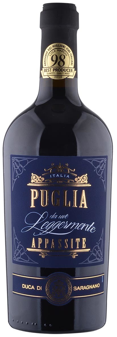 PUGLIA * Duca di Saragnano - Puglia Rosso da Uve leggermente Appassite 2024 (98 Punti)